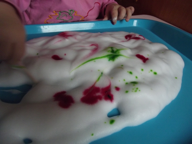 Рисование на пене . Рисование на пене .