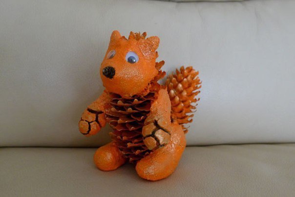 Поделки из шишек . Поделки из шишек .