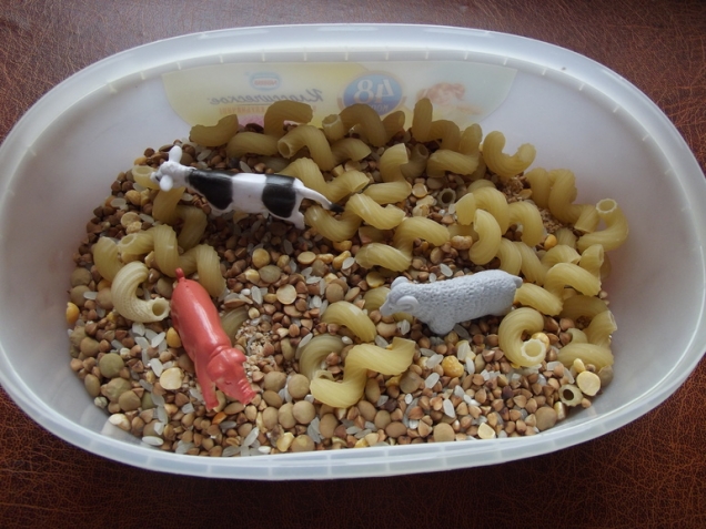 Игры с крупой . Игры с крупой .