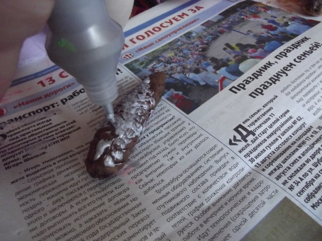 Раскрашиваем шишки .