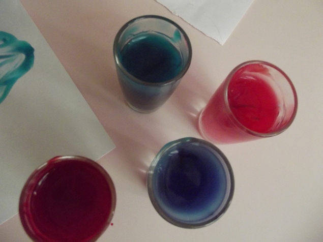 Пальчиковые краски .