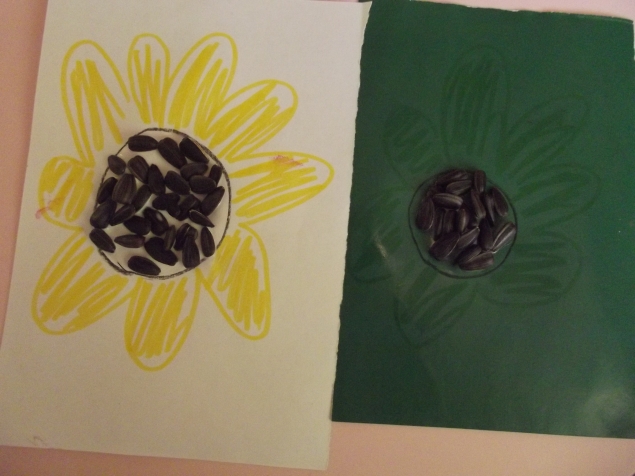 Аппликация " Подсолнух ".