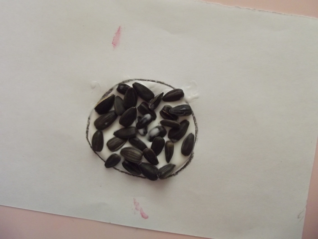 Аппликация " Подсолнух ".