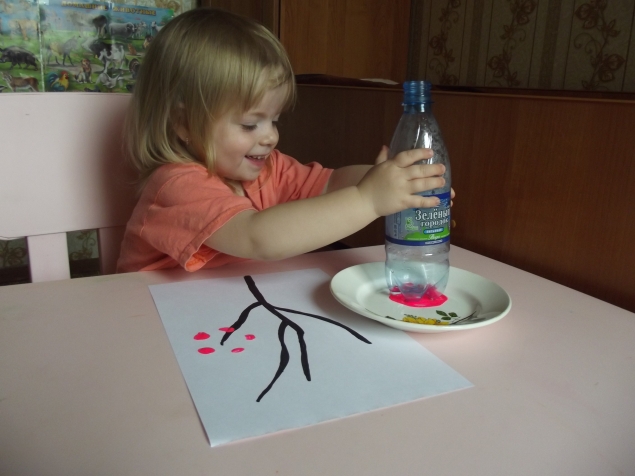 Сакура бутылкой . Сакура бутылкой .