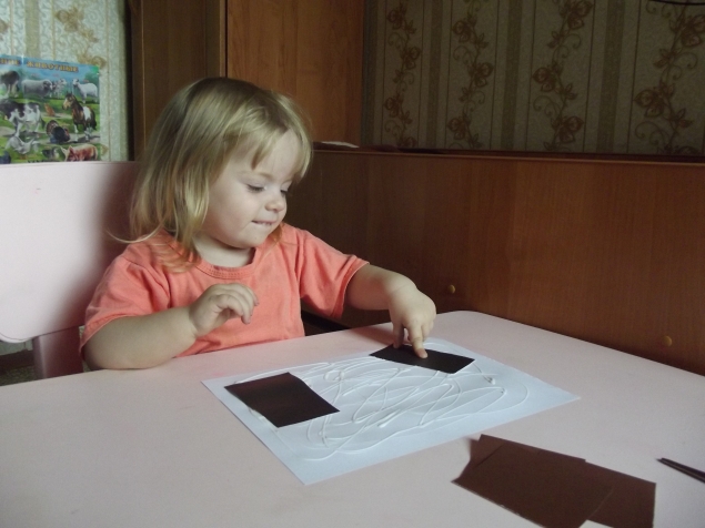 Аппликация " Городок " . Аппликация " Городок " .