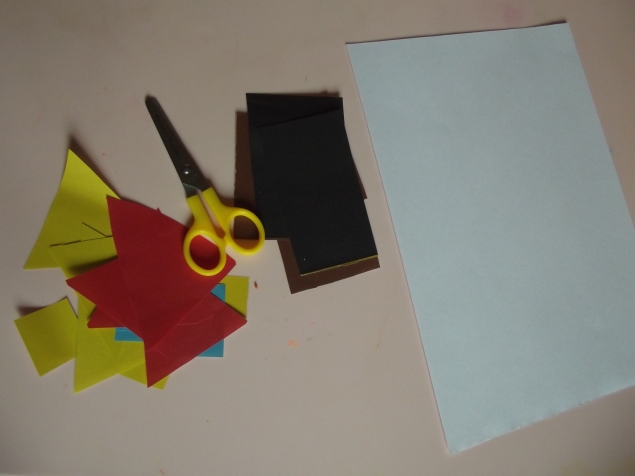 Аппликация " Городок " . Аппликация " Городок " .