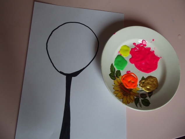 Пальчиковое рисование " Дерево ". Пальчиковое рисование " Дерево ".