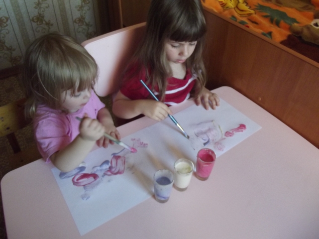 Объемные краски .