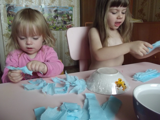 Тарелка из салфеток . Тарелка из салфеток .