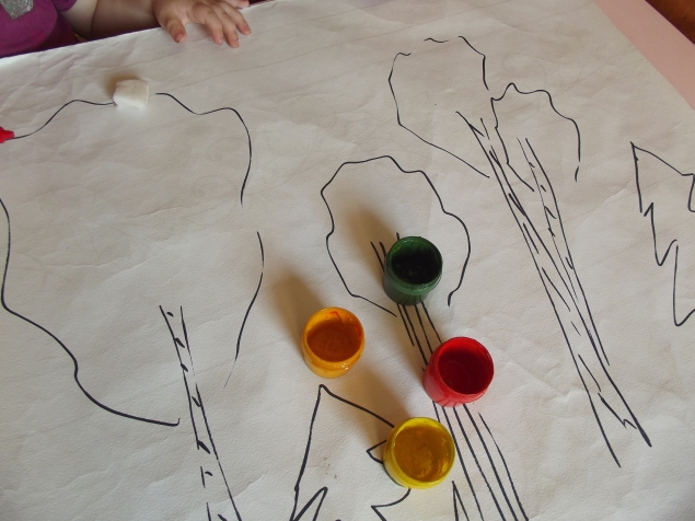 Раскрашиваем деревья . Раскрашиваем деревья .