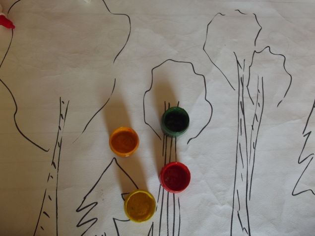 Раскрашиваем деревья . Раскрашиваем деревья .