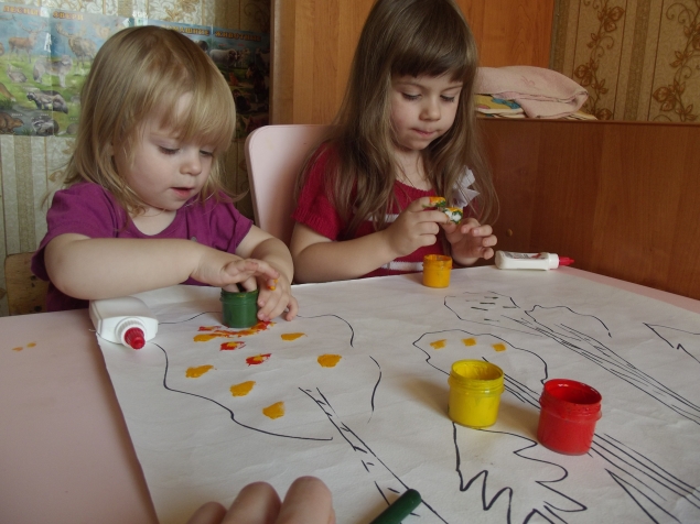 Раскрашиваем деревья . Раскрашиваем деревья .