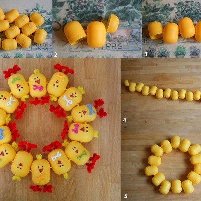 Поделки из киндер - сюрпризов .