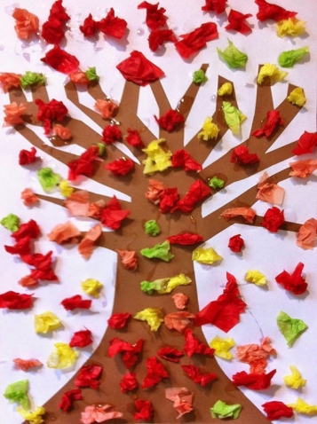 Осеннее деревце . Осеннее деревце .