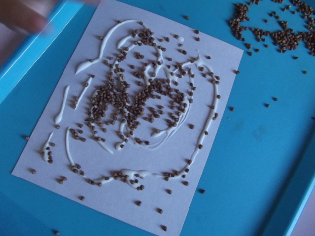 Крупяные узоры .