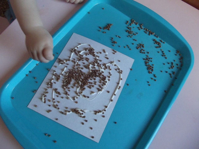 Крупяные узоры .