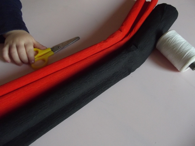 Бумажные цветы .