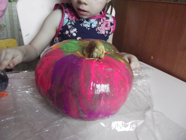 Разноцветная тыква .