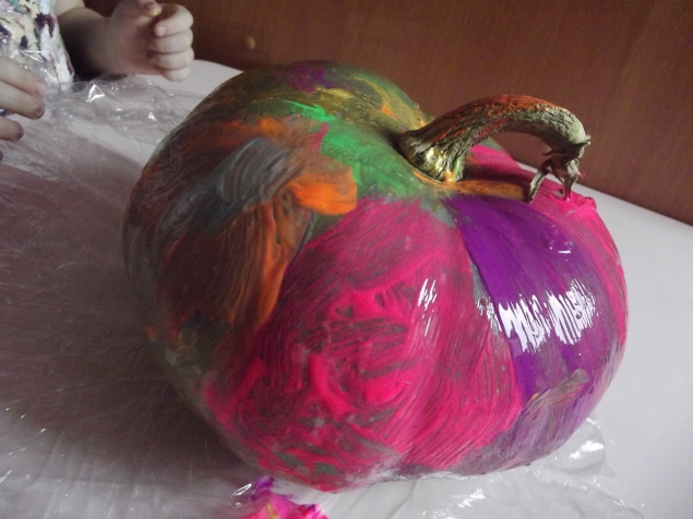 Разноцветная тыква .