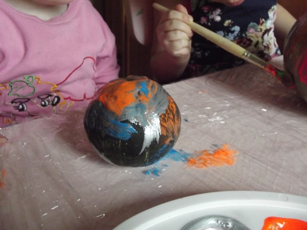 Разноцветная тыква .