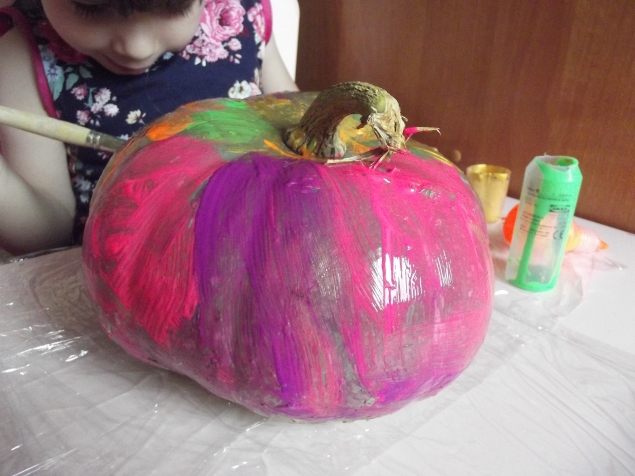 Разноцветная тыква .