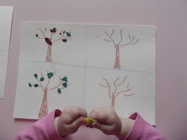 Времена года . Аппликация . Времена года . Аппликация .