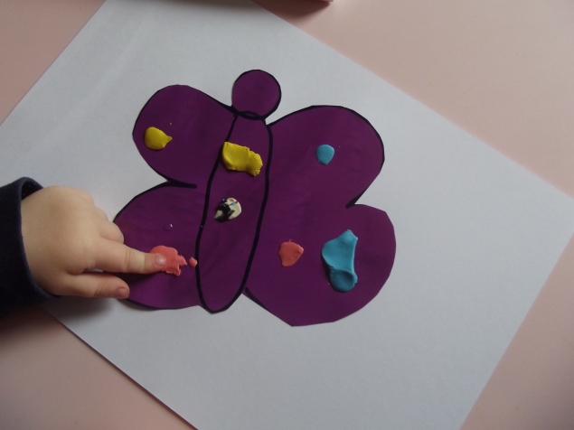 Аппликация " Бабочка " .