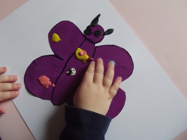 Аппликация " Бабочка " .