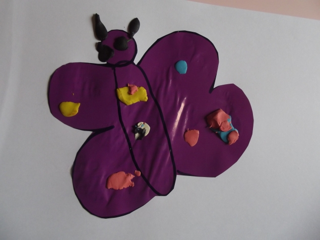 Аппликация " Бабочка " .