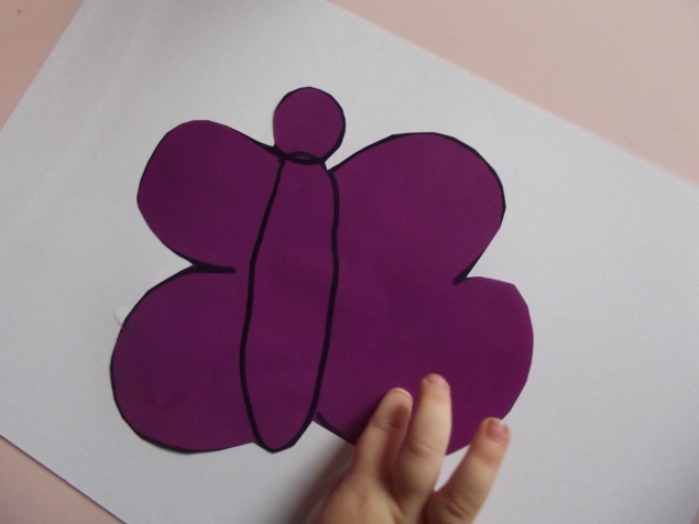 Аппликация " Бабочка " .