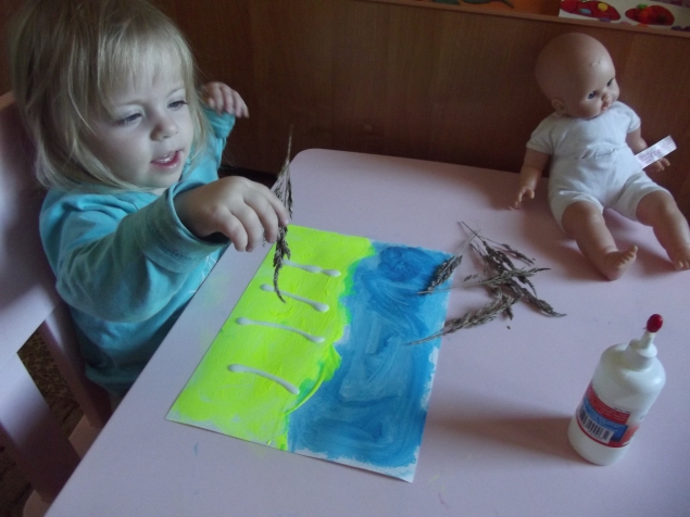 Поле с колосками .