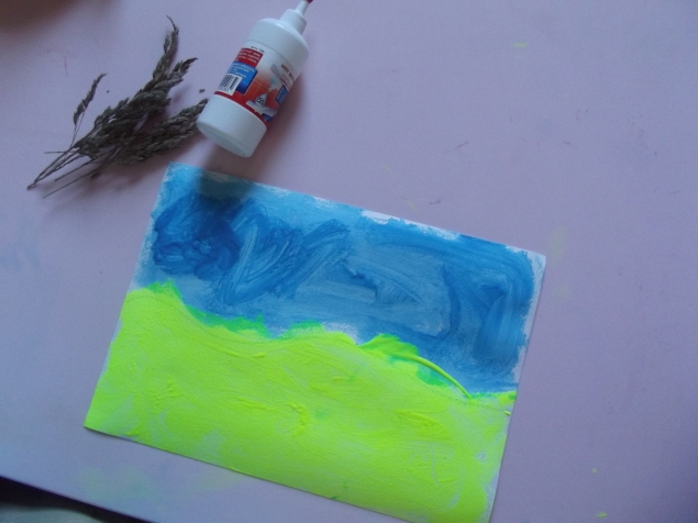 Поле с колосками .