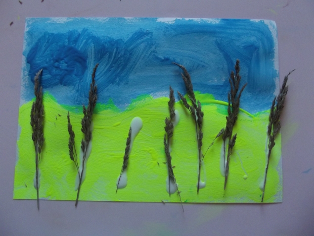 Поле с колосками .