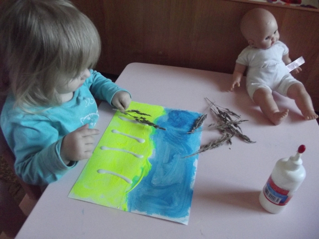 Поле с колосками .