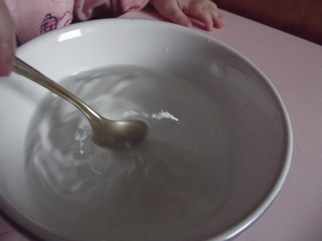 Опыт с водой .