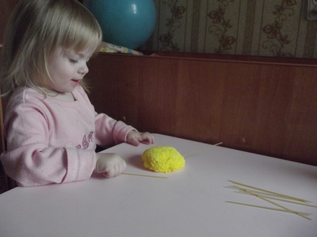 Солнце из спагетти . Солнце из спагетти .