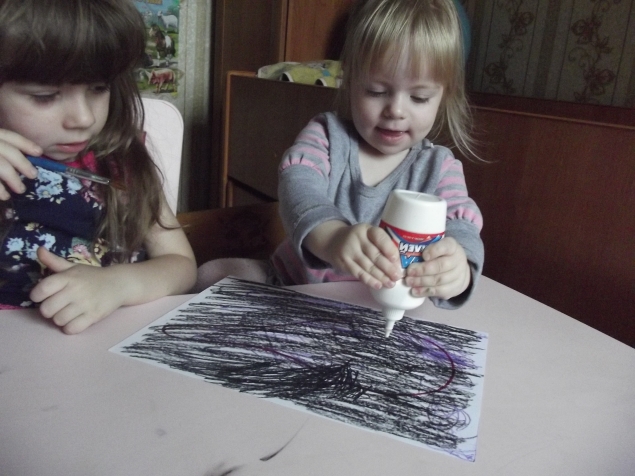 Аппликация " Привидение " . Аппликация " Привидение " .