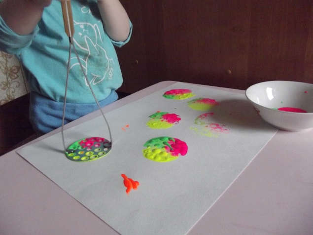 Рисуем толкушкой ! Рисуем толкушкой !