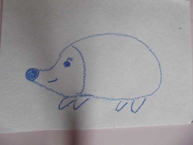 Синий ежик . Синий ежик .