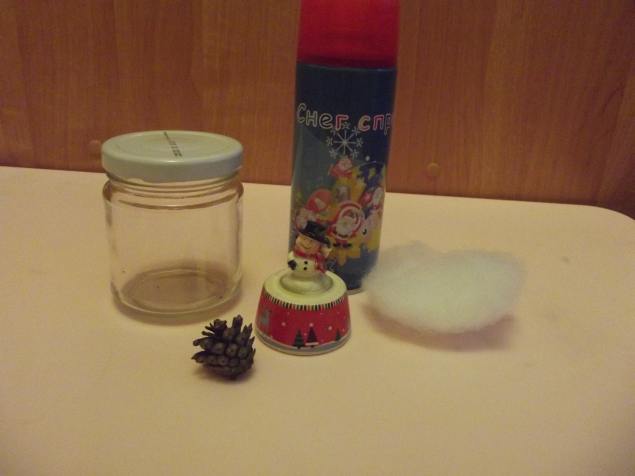 Банка с снеговиком . Банка с снеговиком .