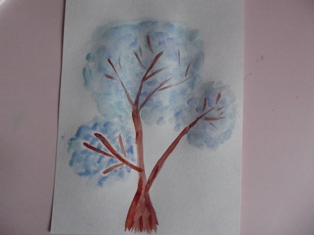 Зимнее дерево .