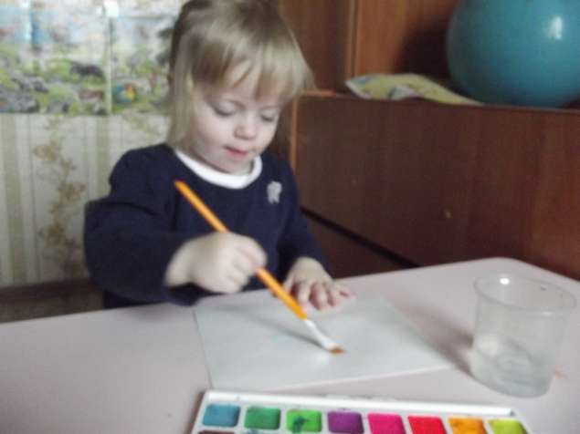 Зимняя акварель .