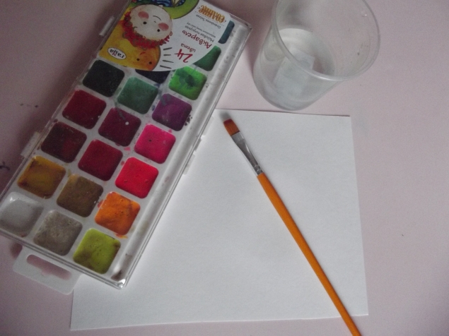 Зимняя акварель .