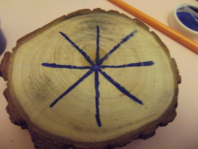 Рисование на дереве .