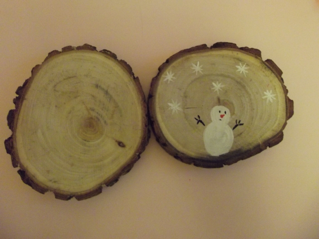 Рисование на дереве .