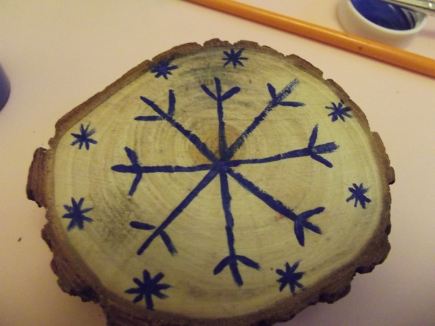 Рисование на дереве .