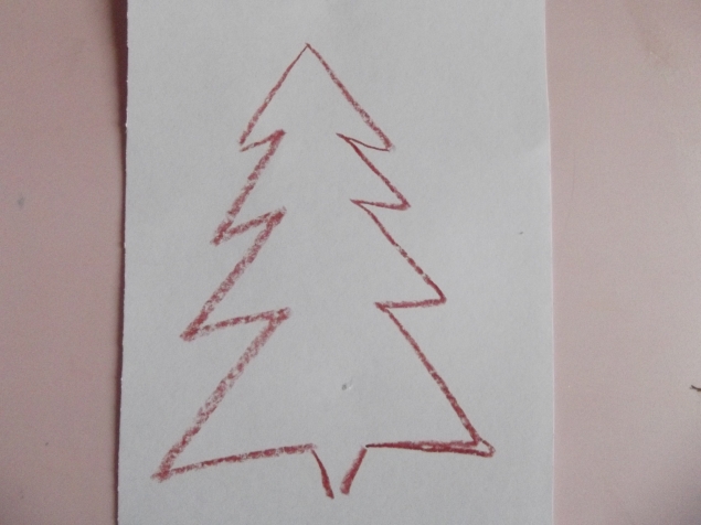 Елка из крупы . Елка из крупы .