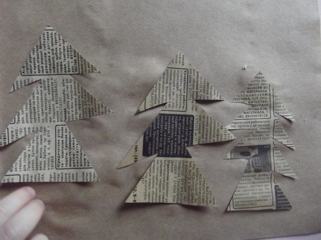 Аппликация из газеты . Аппликация из газеты .