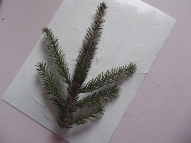 Открытка с елочкой .