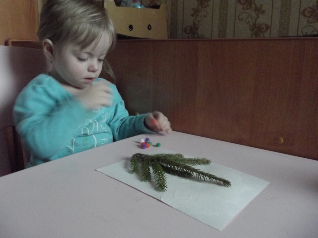 Открытка с елочкой .